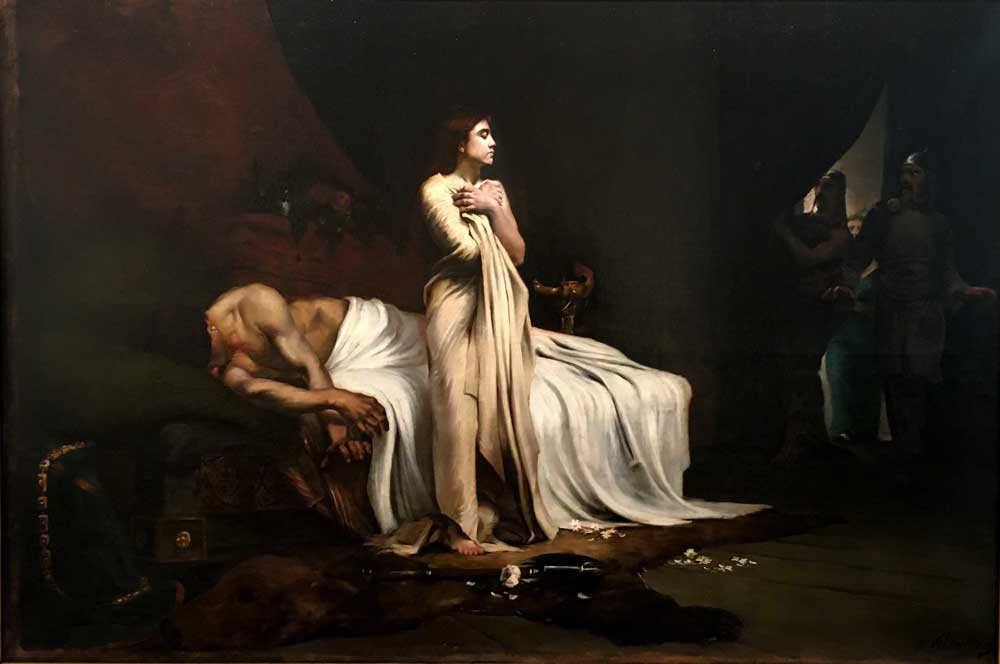 villeclere attila hun death painting