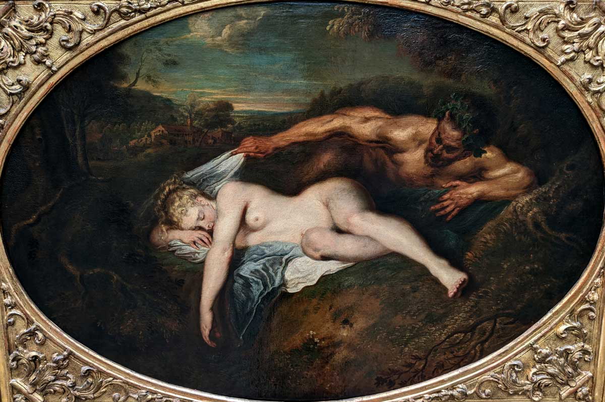 watteau jupiter antiope painting