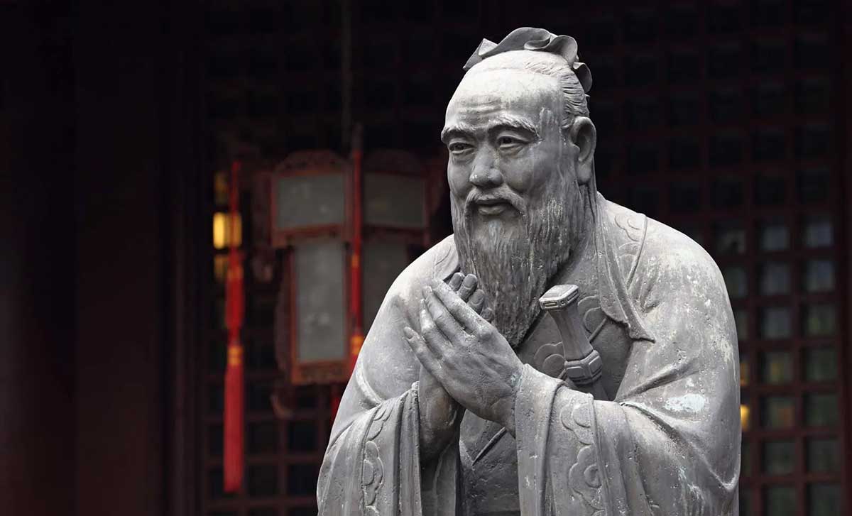 Confucius Shanghai China statue