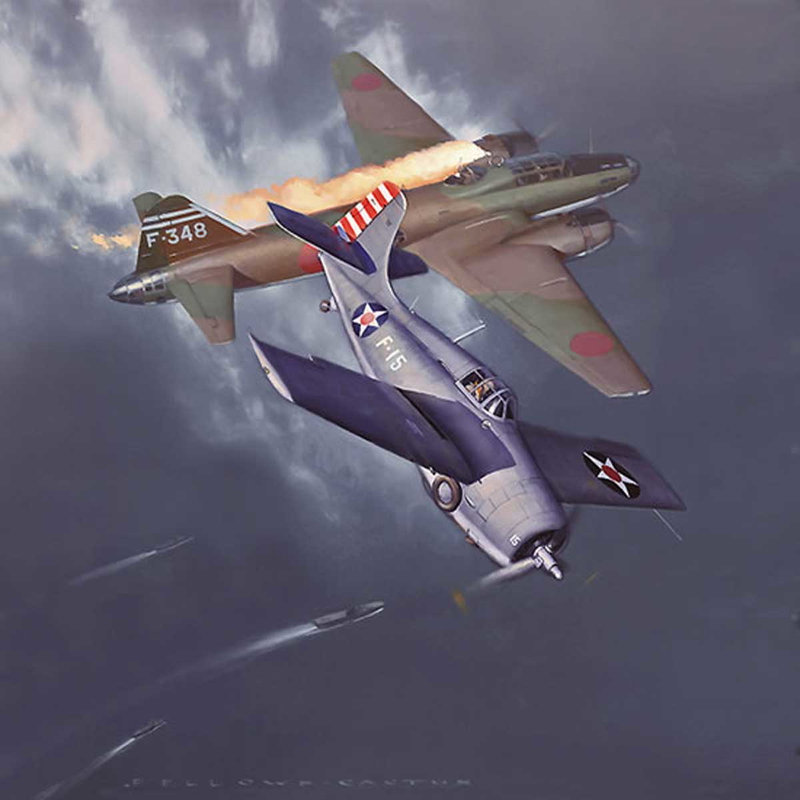Gruman F4F Wildcat navy aircraft coral sea battle