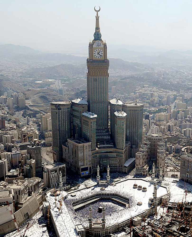 abraj-al bait clock tower mecca saudi arabia