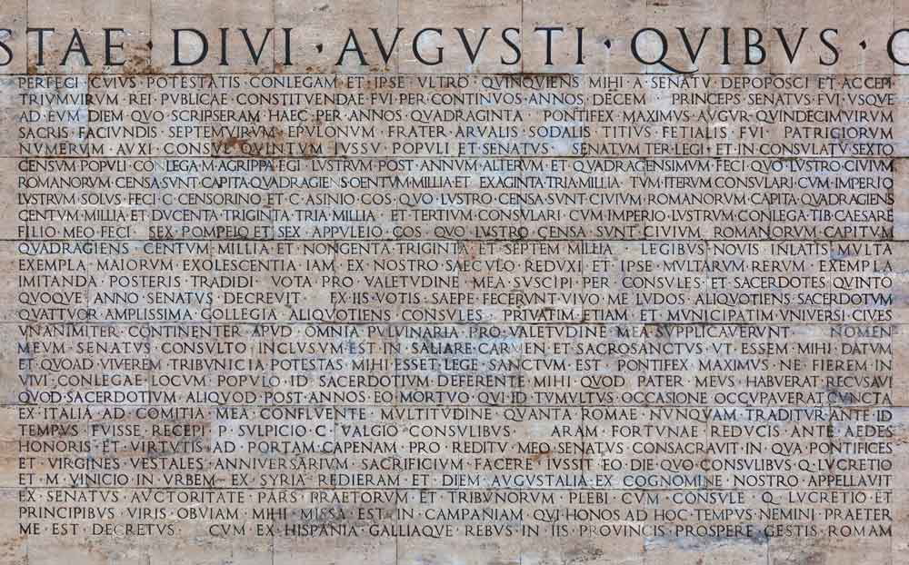 ara pacis res gestae full ancient world