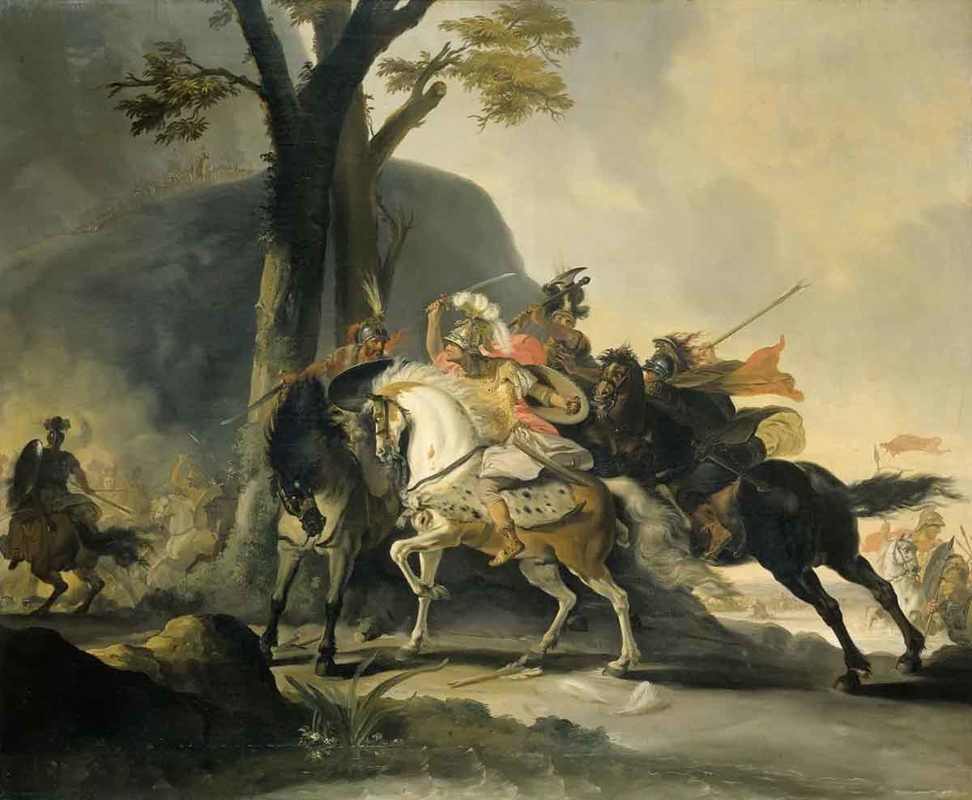 battle granicus troost painting