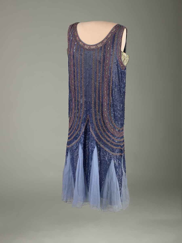 blue sequined flapper dress grace coolidge
