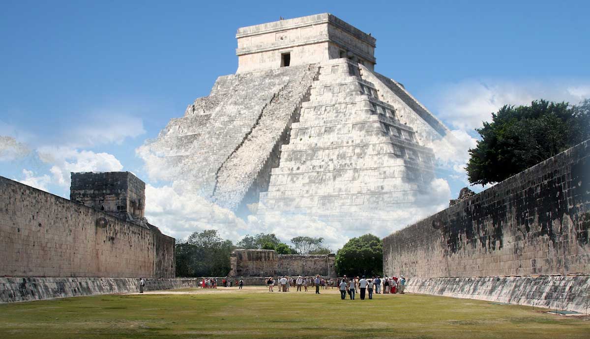 chichen itza el castillo mayan ball game photo