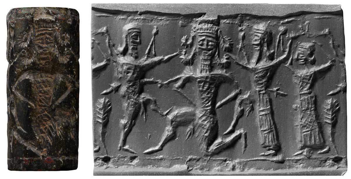 cylinder seal gilgamesh enkidu killing humbaba