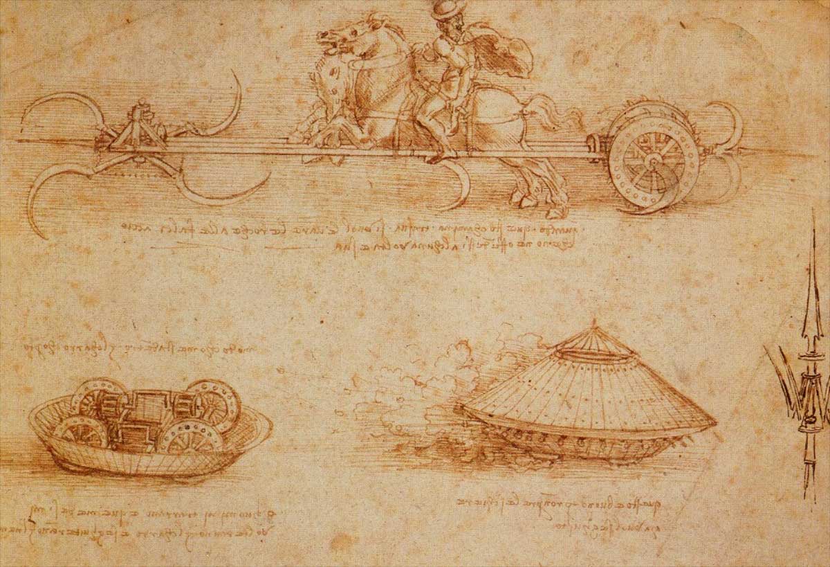 da vinci notebook armored car tank