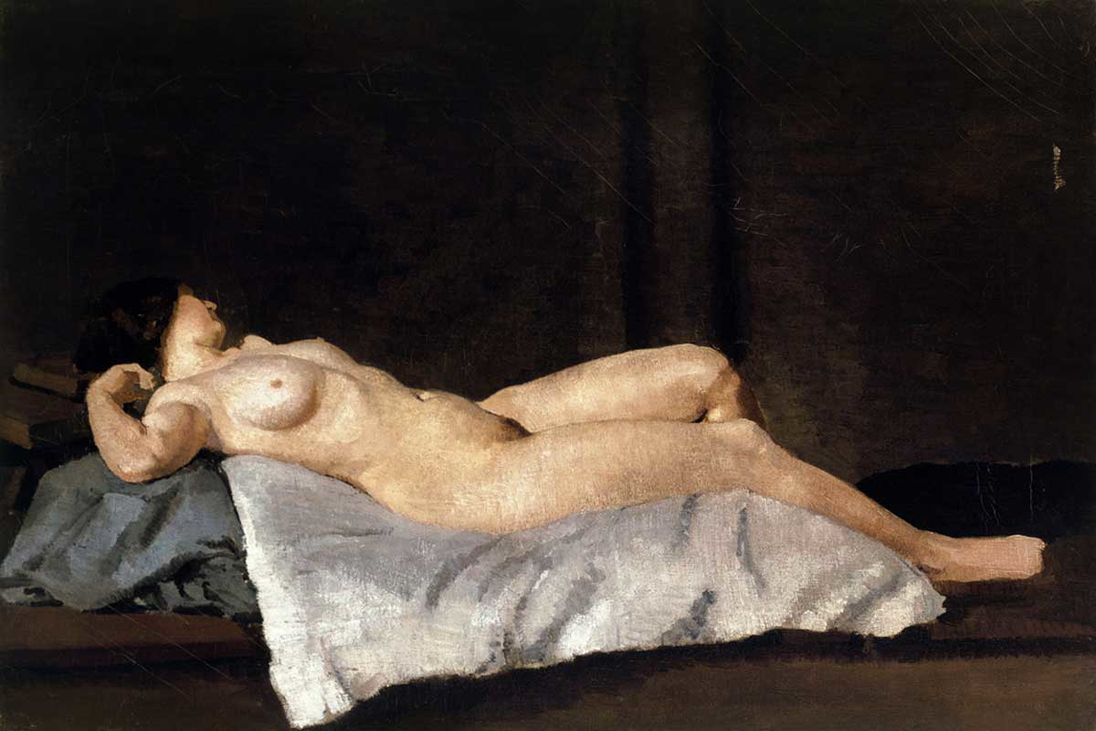 dora carrington female figure lying back