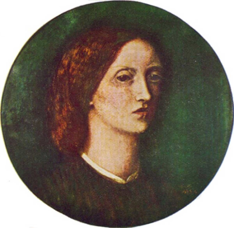 elizabeth siddal self portrait pre raphaelite painting