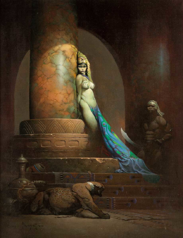 frank frazetta egyptian queen