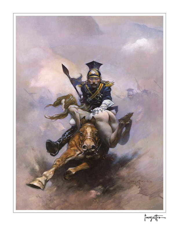 frank frazetta flashman at the charge