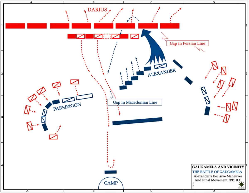 gaugamela battle map