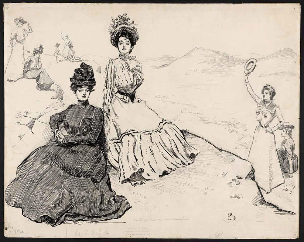 gibson girl picturesque america charles dana gibson 1900