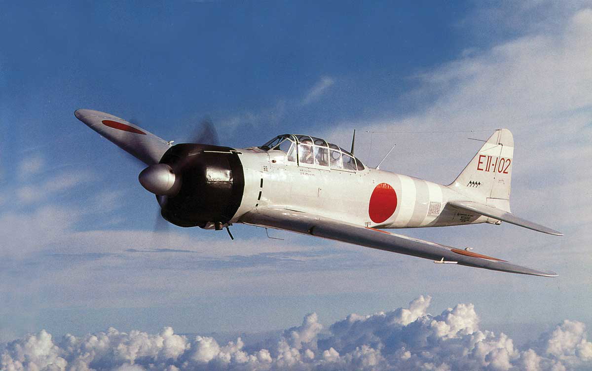japanese zero aircraft coral sea