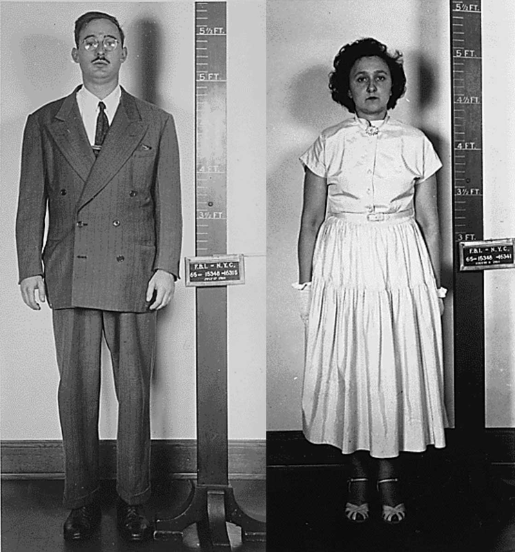 julius ethel rosenberg standing mugshots