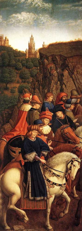just judges panel replica ghent altarpiece