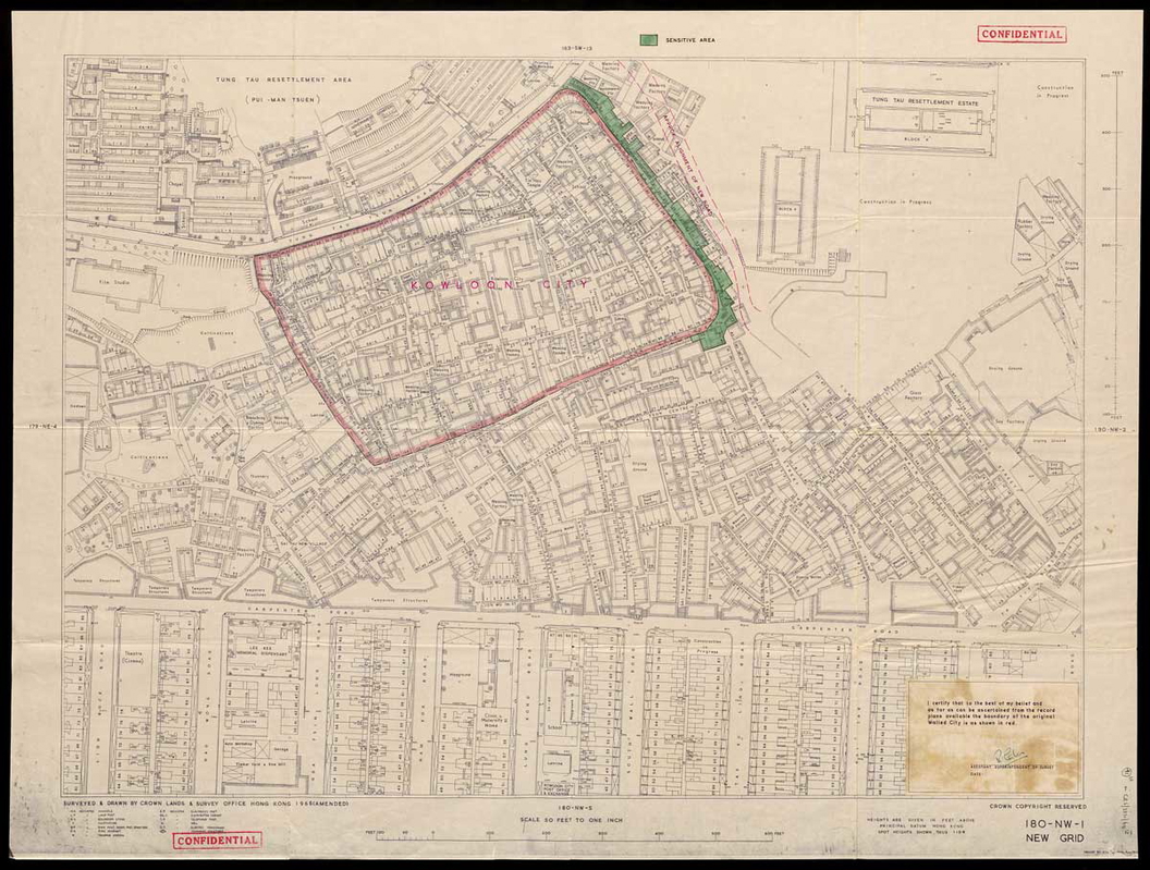 kowloon walled city plan government 1965