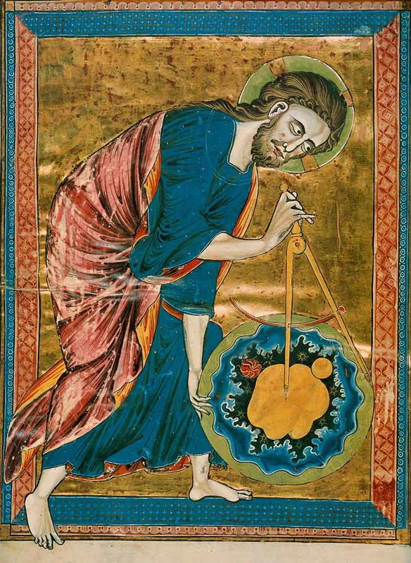 medieval science geometer god