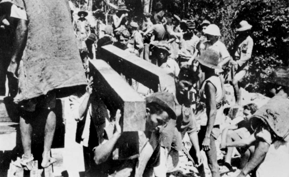 pows forced labour death railway photo 1943
