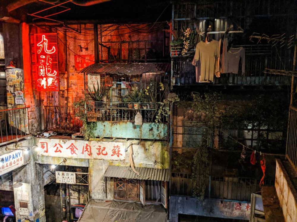 recreation kowloon walled city kawasaki warehouse japan photo