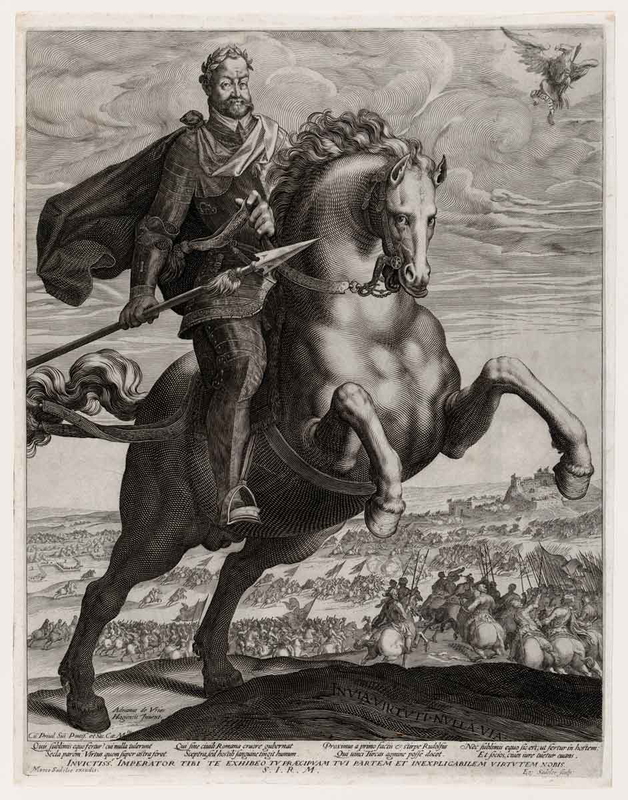 rudolph ii on horseback aegidius sadeler