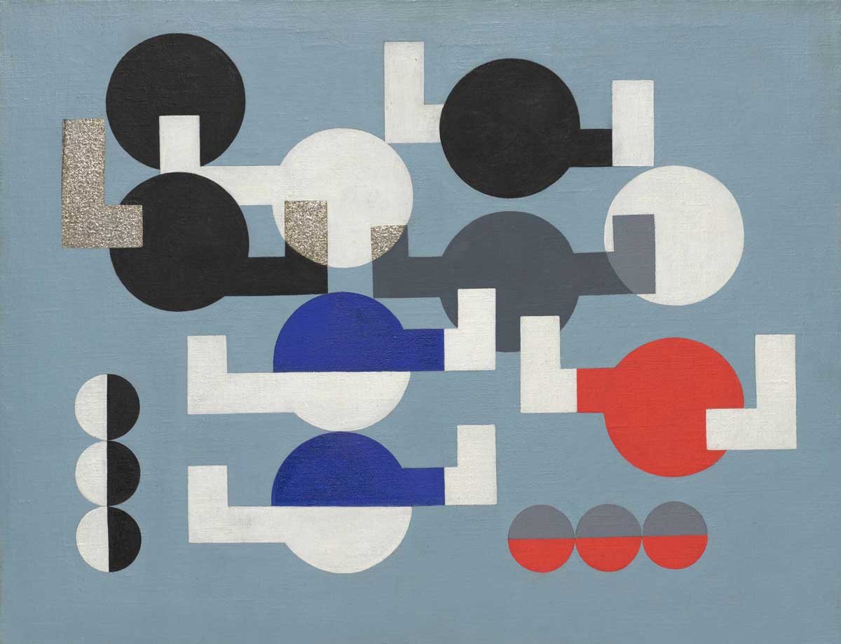 taeuber arp composition ofc circles and overlapping angles