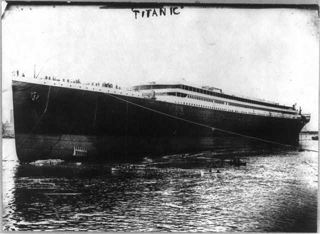 the titanic at sea photography