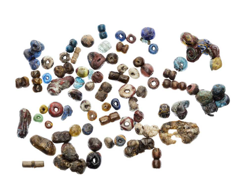 viking beads cremation burial sweden