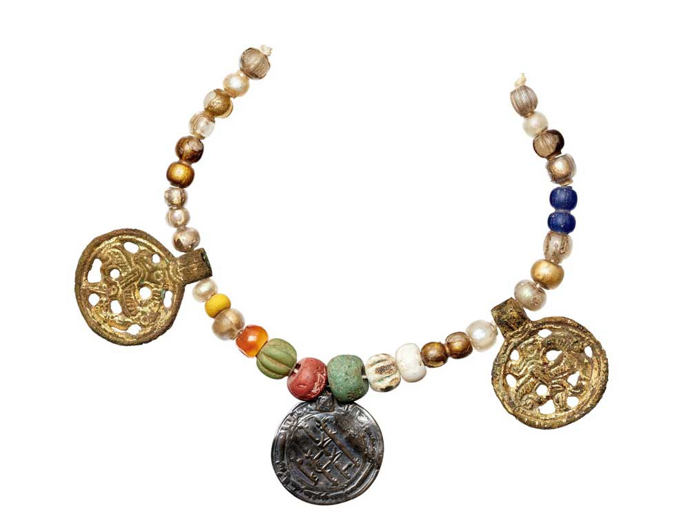 viking beads oriental arabic coins