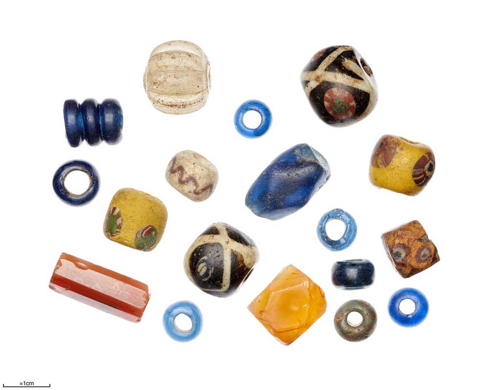 viking beads uppland sweden glass
