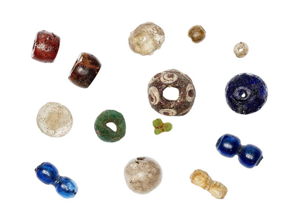viking grave beads oland