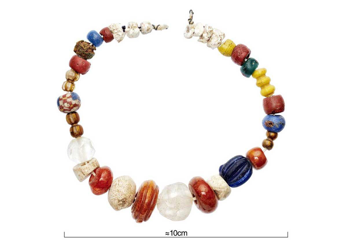 viking women beads grave