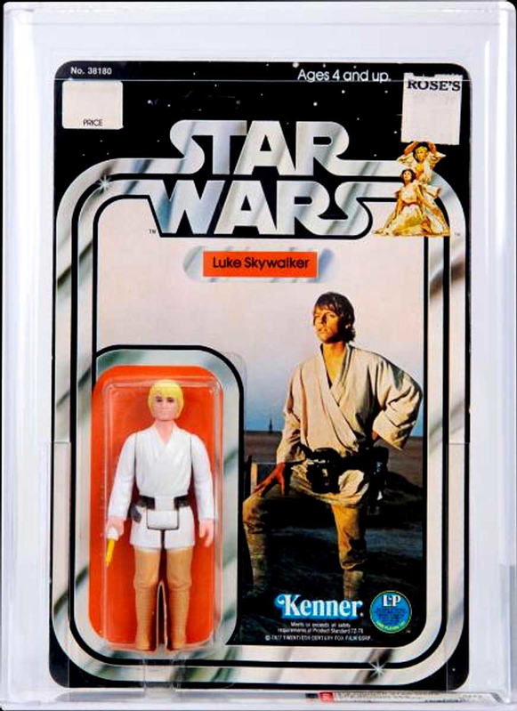 luke skywalker plastic doll