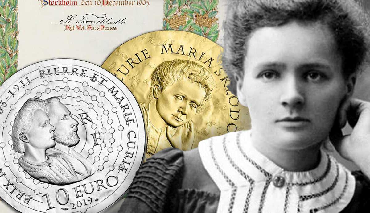 Marie Curie Nobel Prize Medal POLISH MEDAL MARIE CURIE SKLODOWSKA