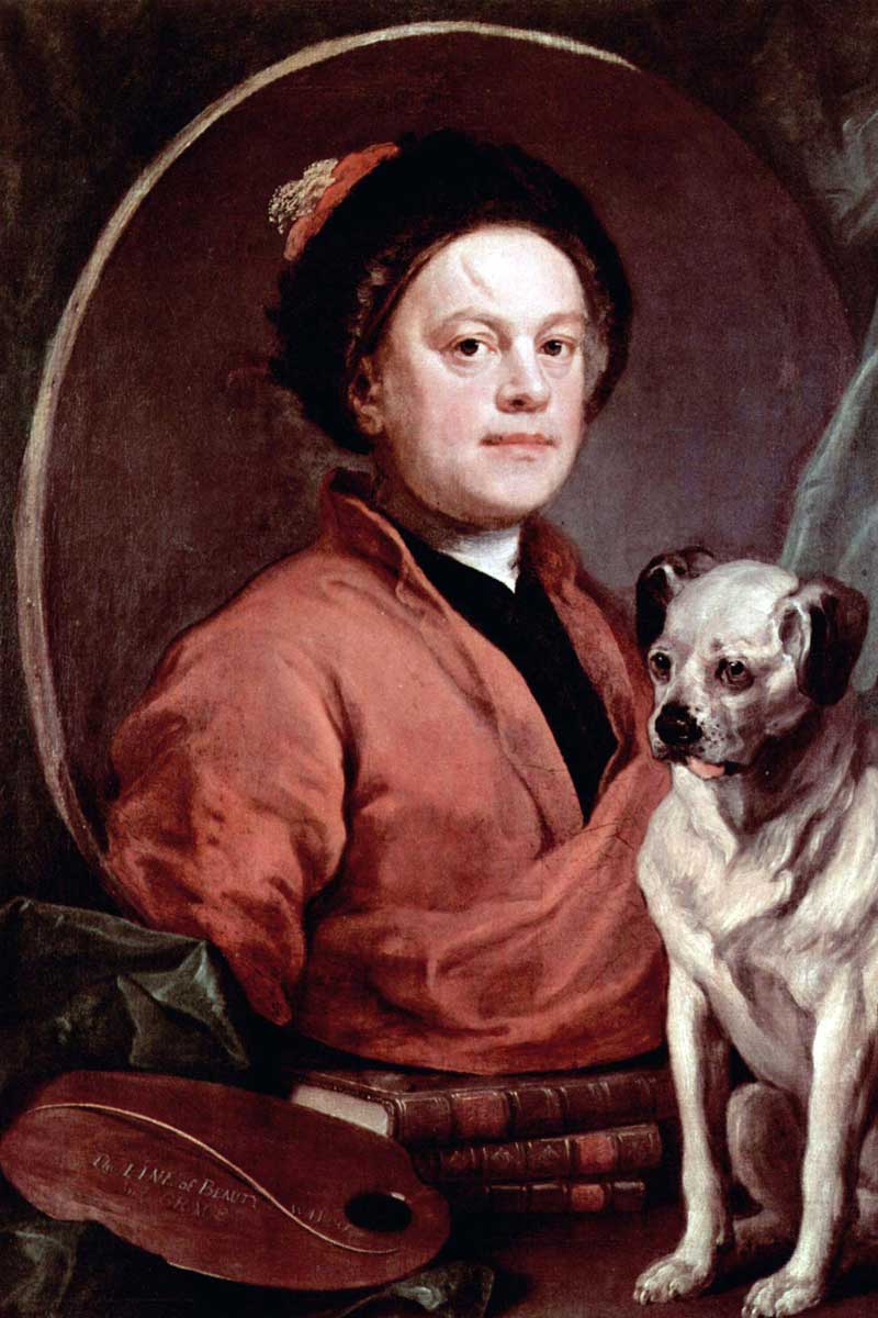 william hogarth painter and his pug