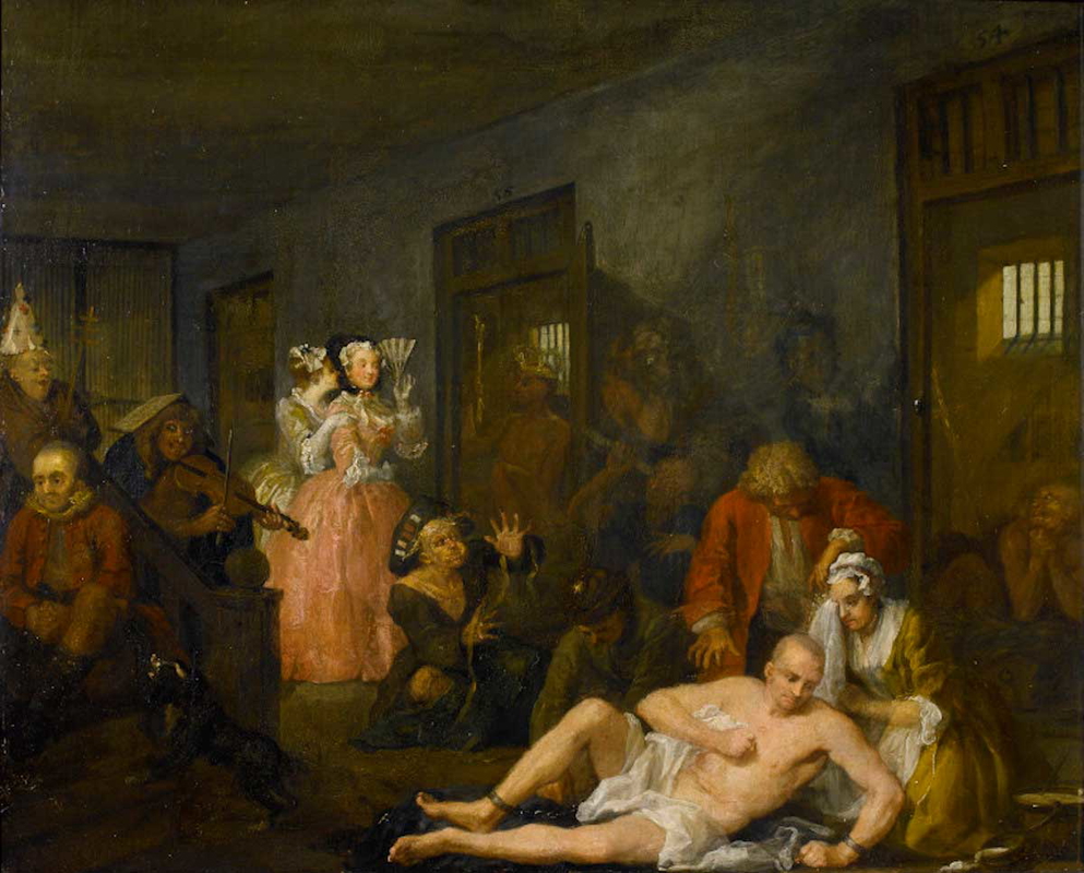 william hogarth rake_s progress madhouse