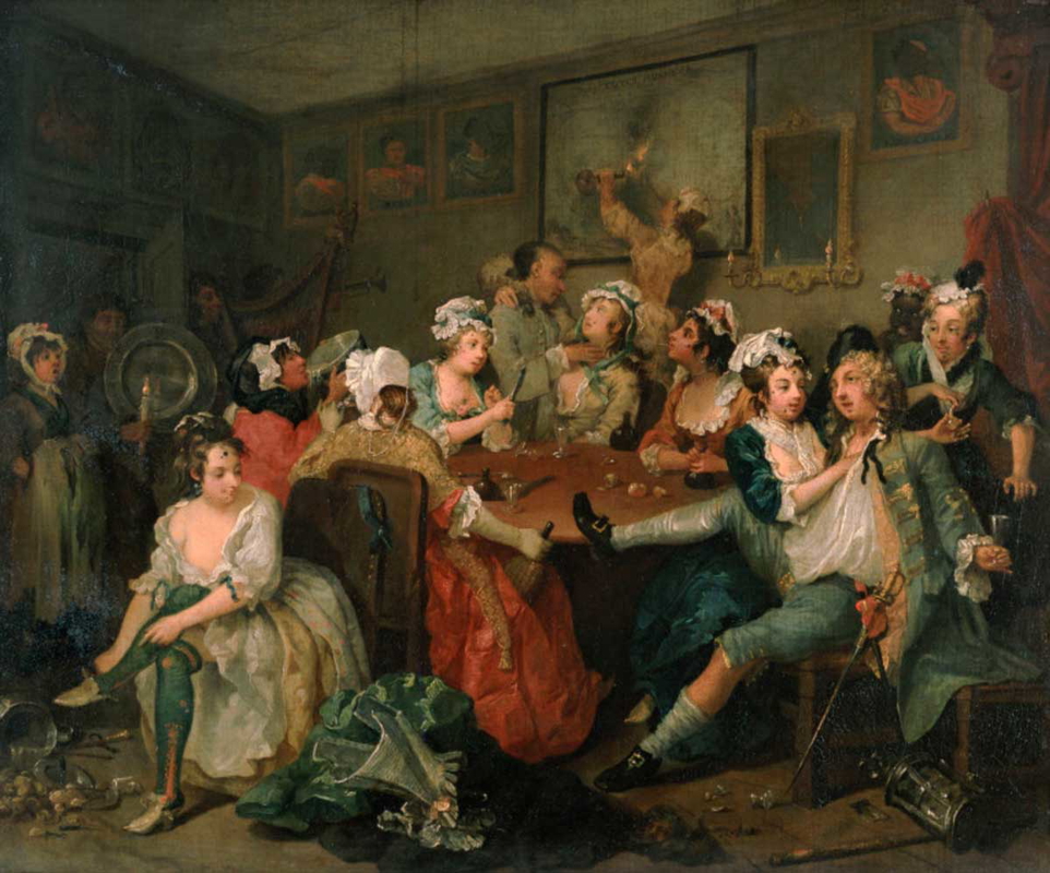 william hogarth rake_s progress orgy
