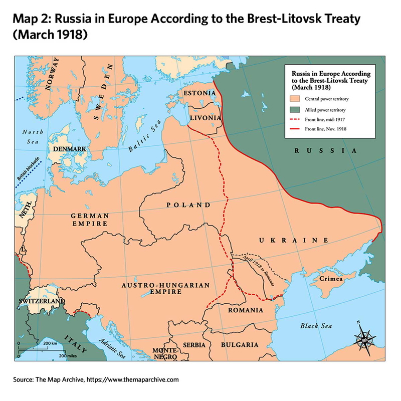 1918 treaty brest litovsk