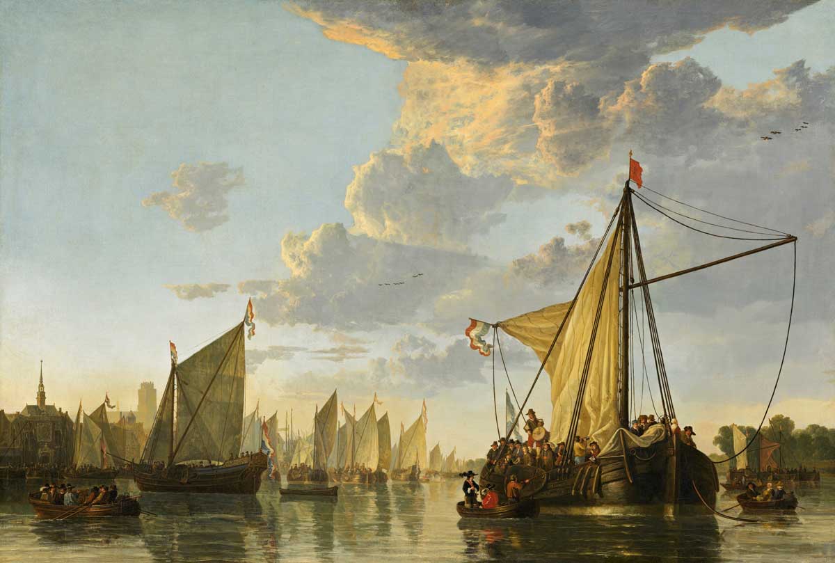 aelbert cuyp maas at dordrecht dutch golden age