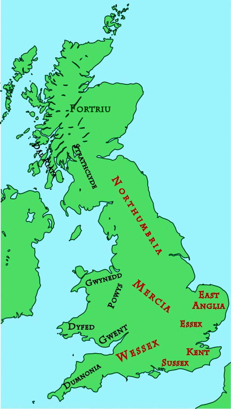 anglo saxon map