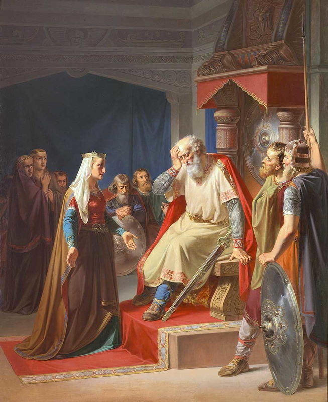 august thomsen gorm and thyra painting