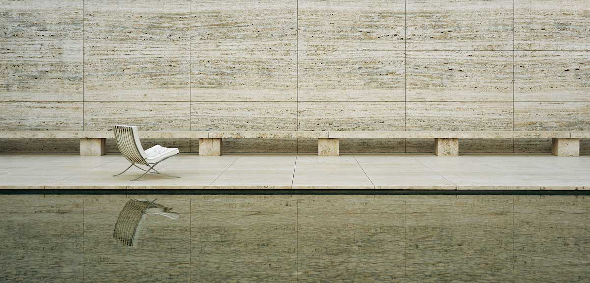 barcelona pavilion exterior