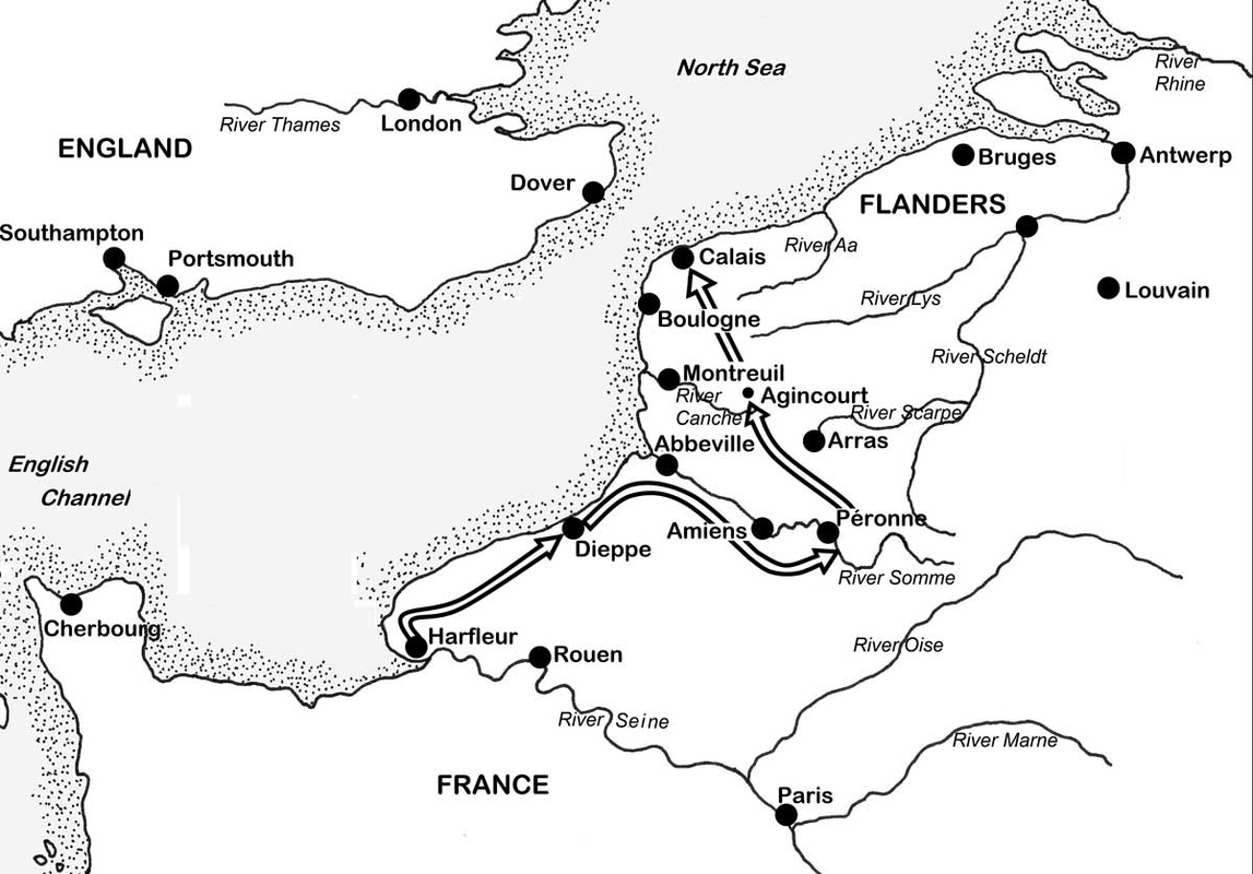 battle agincourt harfleur calais