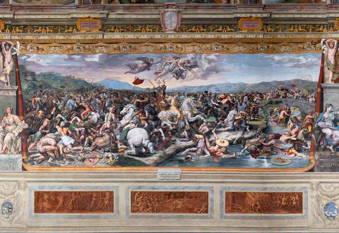 battle milvian bridge painting