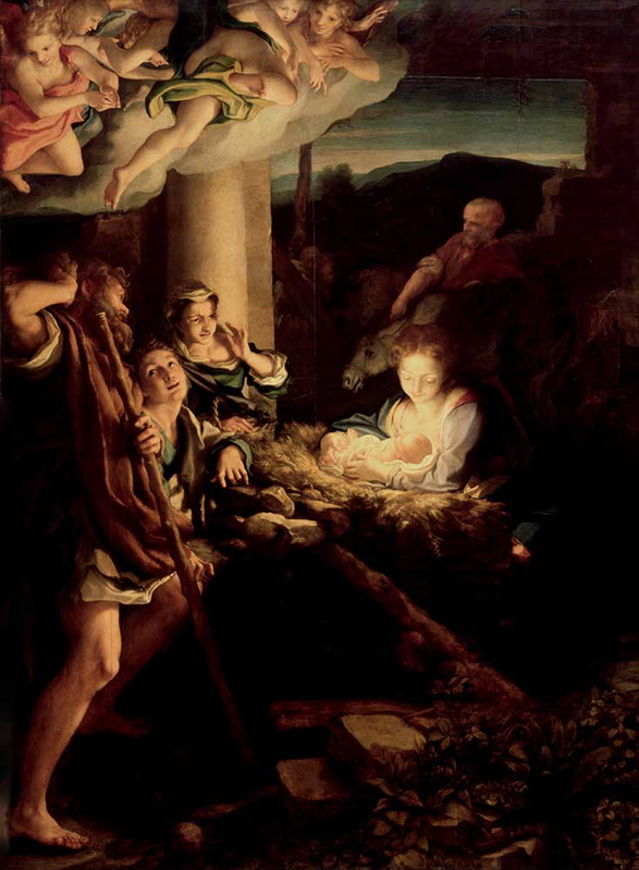 correggio nativity holy night painting sfumato
