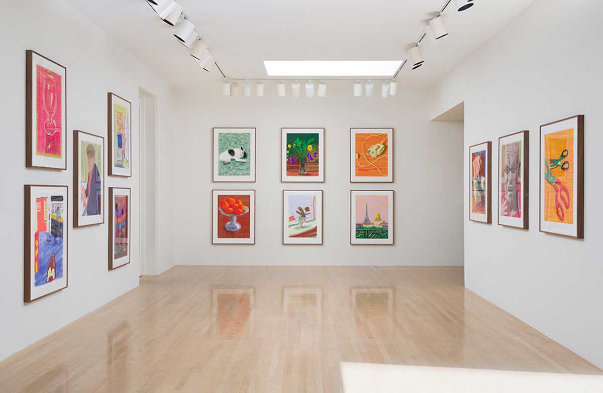 david hockney ipad installation view