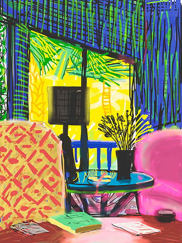 david hockney montcalm interior ipad drawing