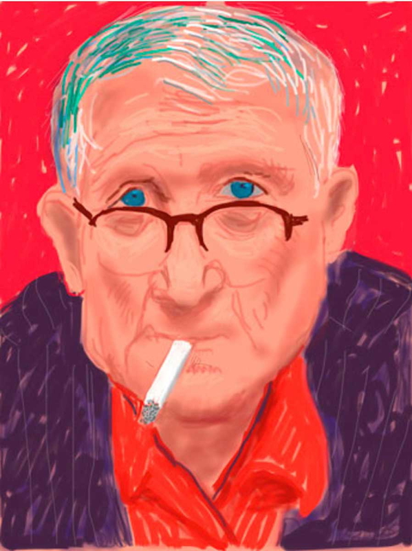 david hockney self portrait ipad