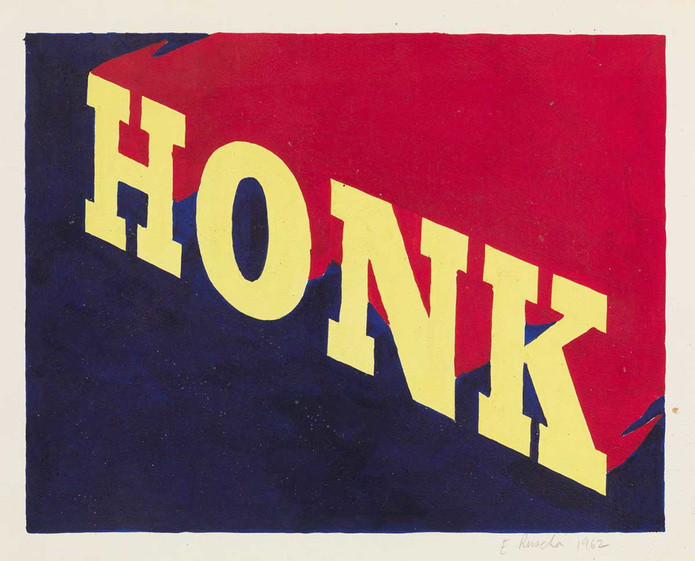 ed ruscha tate honk