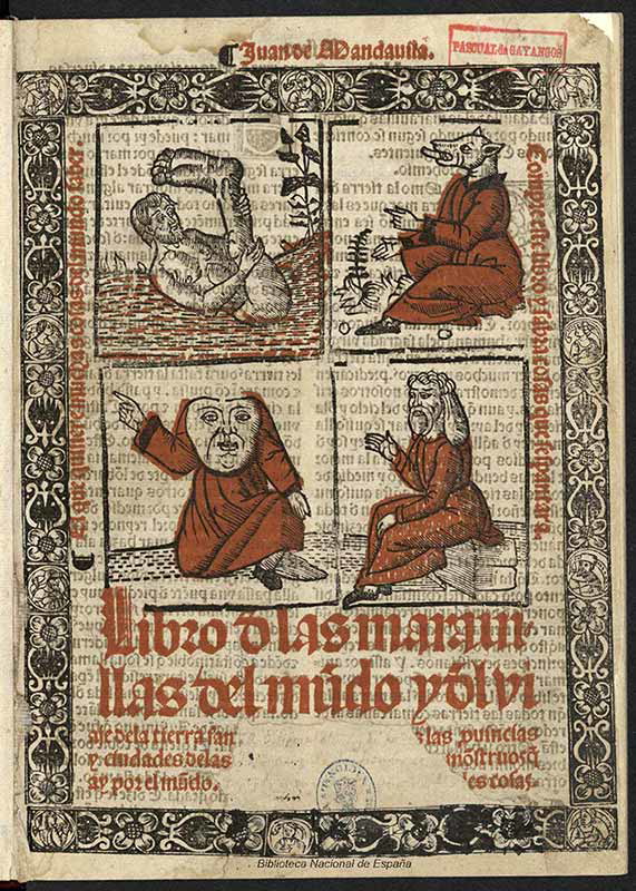 first page travels mandeville spanish translation